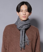 ソフトカシミヤブレンドチェックマフラー