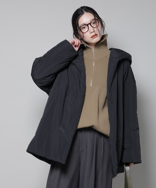 ETHERMALOFT(R)AEROGEL 中綿フードコクーンコート｜ナノ・ユニバースの