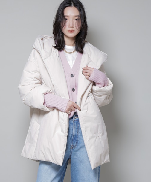 ETHERMALOFT(R)AEROGEL 中綿フードコクーンコート