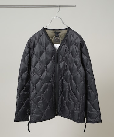 TAION/MILITARY W-ZIP V NECK DOWN JKT