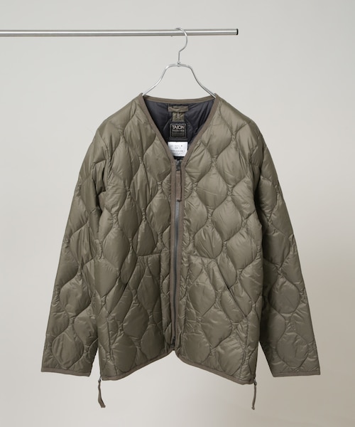 TAION／MILITARY W-ZIP V NECK DOWN JKT｜ナノ・ユニバースの通販
