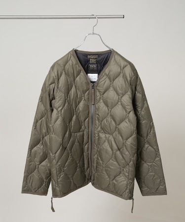 TAION/MILITARY W-ZIP V NECK DOWN JKT