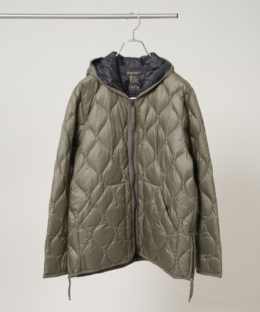 TAION/MILITARY HOOD W-ZIP DOWN JKT