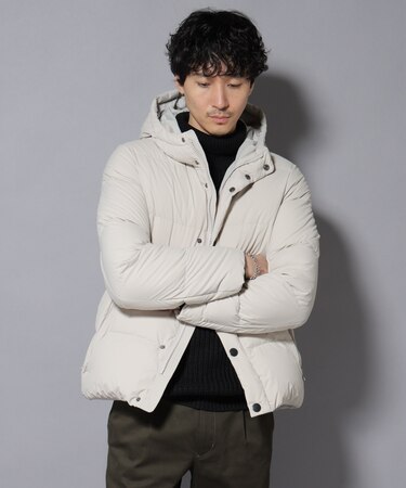 anewdown(R)フルダルステッチフーデット撥水ダウン