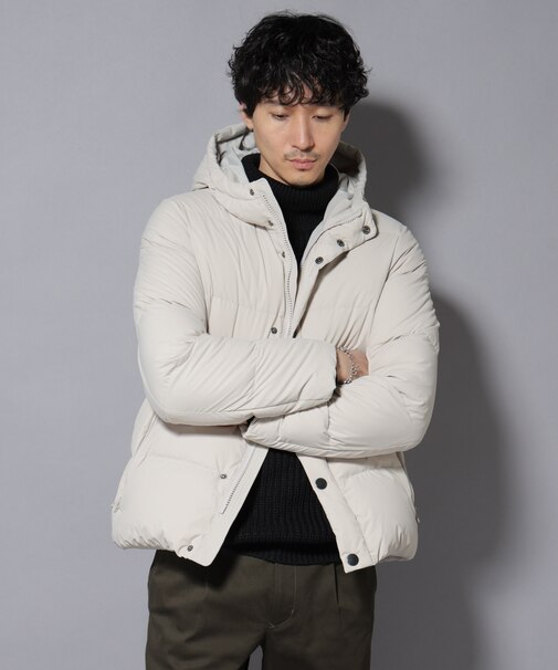 anewdown(R)フルダルステッチフーデット撥水ダウン