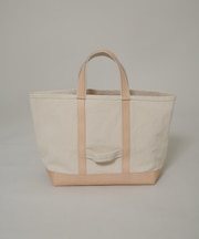 「NJ/CLUB」 キャンバスレザートートバッグ