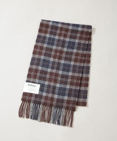 Barbour／BARBOUR TARTAN LAMBSWOOL SCARF