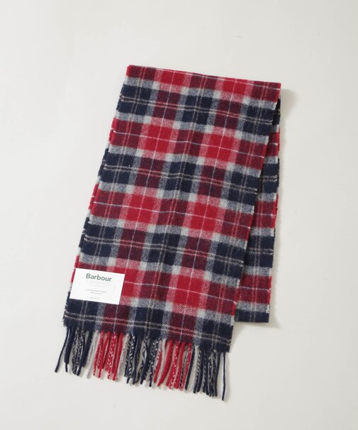 Barbour／BARBOUR TARTAN LAMBSWOOL SCARF