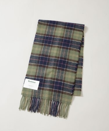 Barbour／BARBOUR TARTAN LAMBSWOOL SCARF