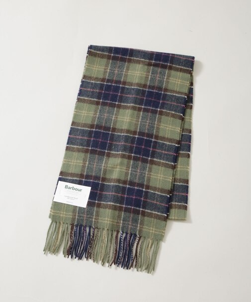 Barbour／BARBOUR TARTAN LAMBSWOOL SCARF