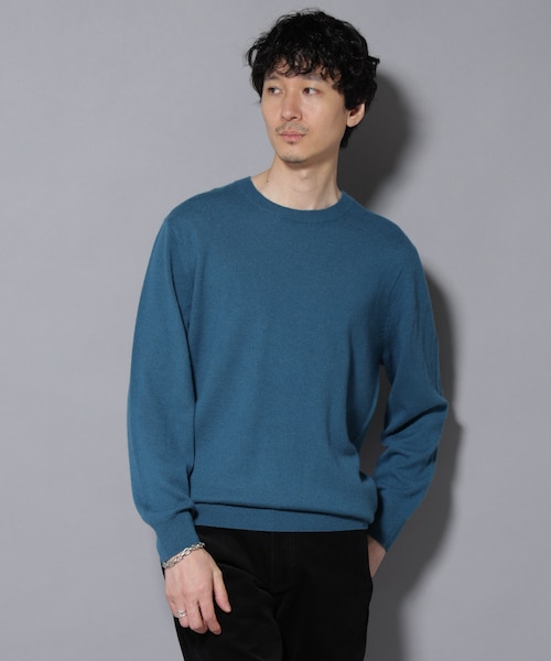 新品未使用 ナノユニバース カシミヤシルク クルーネック ニット アイボリー カシミヤミックスクルーネックニット｜ナノ・ユニバースの通販｜&mall