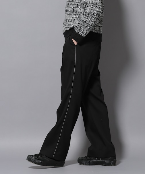 ウォーム側章ストレートスラックス