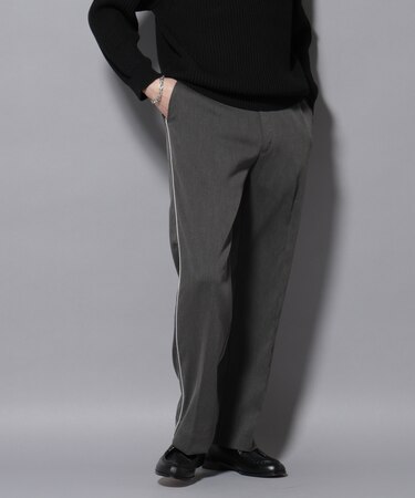 ウォーム側章ストレートスラックス