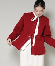 ダブルフェイスニットカーディガン