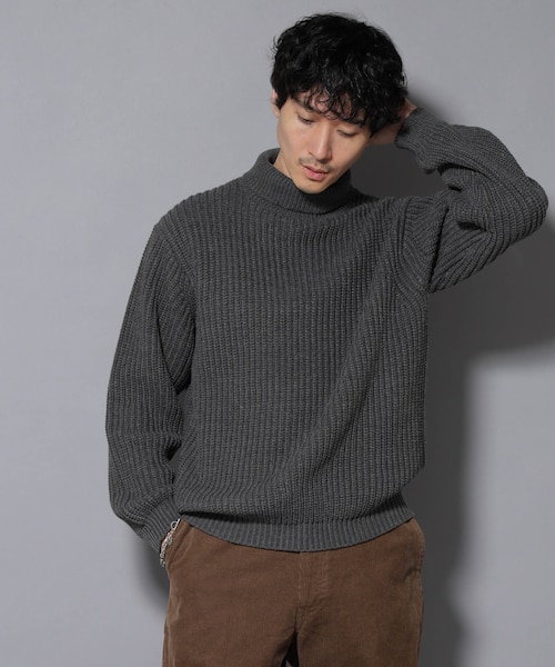 ローゲージタートルニット｜ナノ・ユニバースの通販｜&mall（アンド