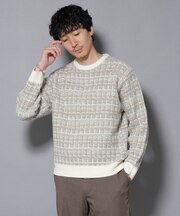 ツイードジャガードニット