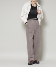 フェイクスエードタックパンツ