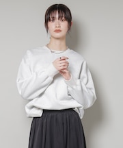 ラメ裏毛トップス