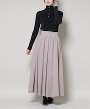 起毛ピーチギャザーボリュームスカート