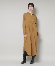 ナイロンタッサードロストシャツワンピース