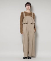 フロントフリルサロペットパンツ