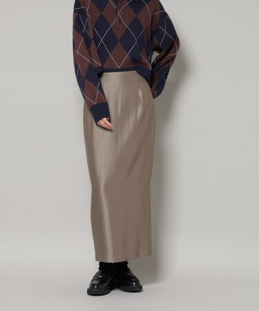 ブライトツイルサテンタイトスカート