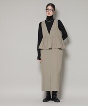 前後2wayフレア切り替えワンピース