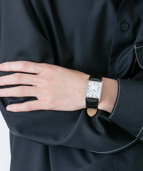 g*n様 新品未使用　セイコー　ナノ・ユニバース　コラボレーション　スクエア　腕 SEIKO／セイコー コラボレーション スクエア ブラック｜ナノ