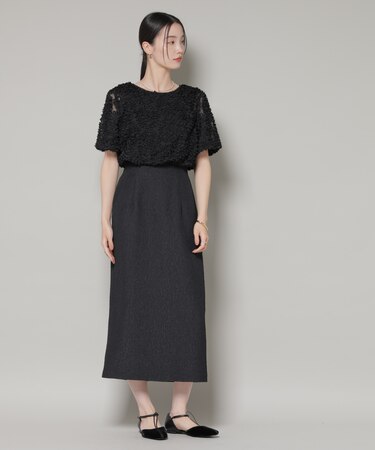 kaene／デザインリボンボレロセットドレス