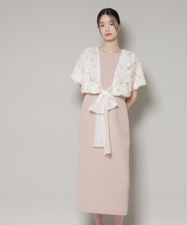 kaene／デザインリボンボレロセットドレス