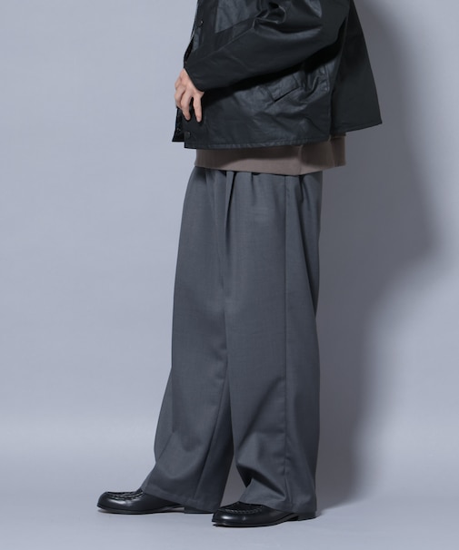 「大人のワイドパンツ」ドライギャバワイドイージースラックス