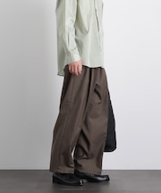 「大人のワイドパンツ」ドライギャバワイドイージースラックス