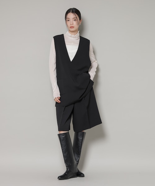 Vネックベスト×ハーフパンツ セットアップ｜ナノ・ユニバースの通販