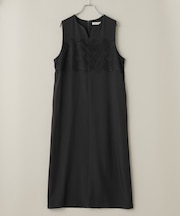 レース切り替えノースリーブワンピース