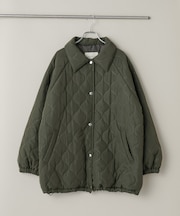 ひょうたんキルトラグランミドルコート