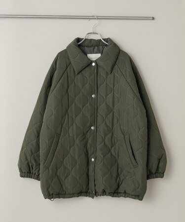 ひょうたんキルトラグランミドルコート