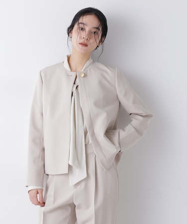 デイリーファンクション ノーカラージャケット(セットアップ可)