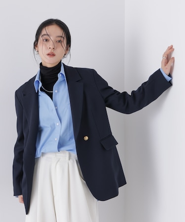 ツイーディーカルゼテーラードダブルジャケット