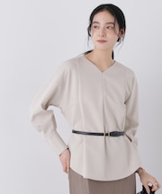デイリーファンクション Vネックブラウス(セットアップ可)