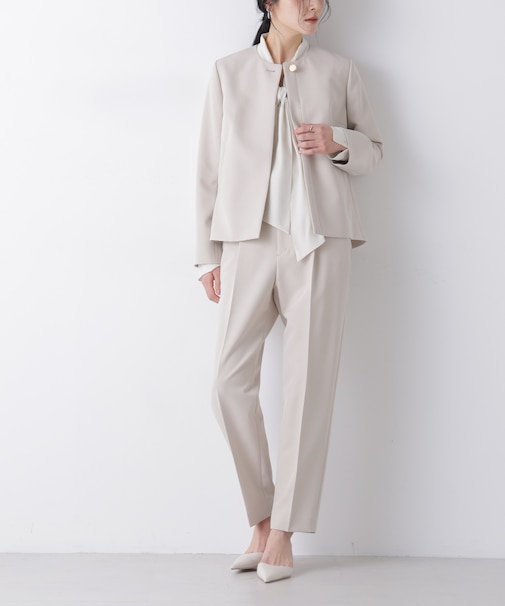 デイリーファンクション タックテーパードパンツ(セットアップ可)