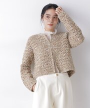 ミックスヤーンクロシェカーディガン