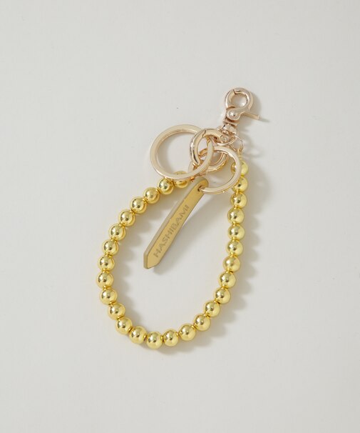 HASHIBAMI／ヘマタイト 丸玉 スマホハンドストラップ