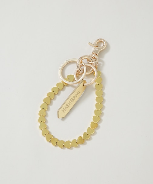 HASHIBAMI／ヘマタイト ハート スマホハンドストラップ