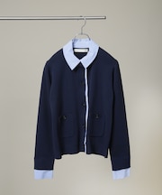 シャツドッキングニットカーディガン