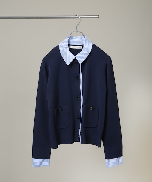 シャツドッキングニットカーディガン