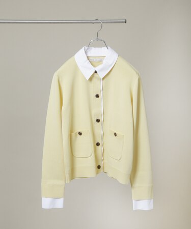 シャツドッキングニットカーディガン