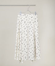 フラワープリントイレヘムタックフレアスカート(セットアップ可)
