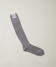 MARCOMONDE/sheer ribbed high socks