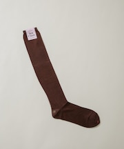 MARCOMONDE／sheer ribbed high socks