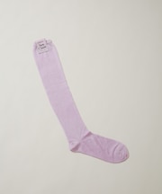 MARCOMONDE／sheer ribbed high socks